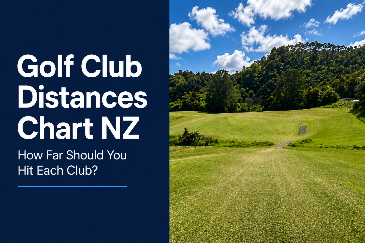 Golf Club Distances Chart NZ